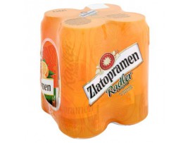 Zlatopramen Radler пиво со вкусом апельсин и имбирь  4 х 0,4 л